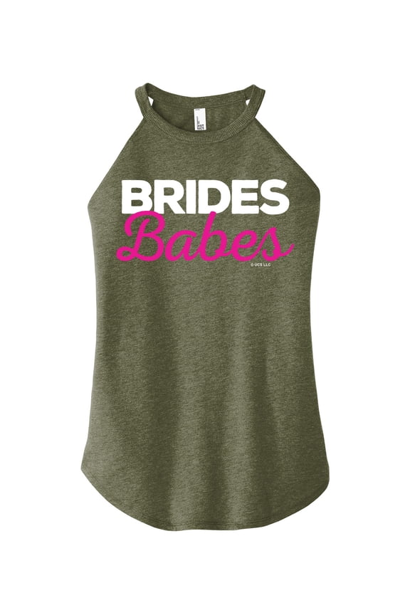 - Brides Babes - Juniors High Neck Tank Top