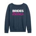 thumbnail image 1 of Bridesmaids - Brides Babes - Women's Lightweight French Terry Long Sleeve Shirt, 1 of 4