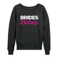 thumbnail image 1 of Bridesmaids - Brides Babes - Women's Lightweight French Terry Long Sleeve Shirt, 1 of 4