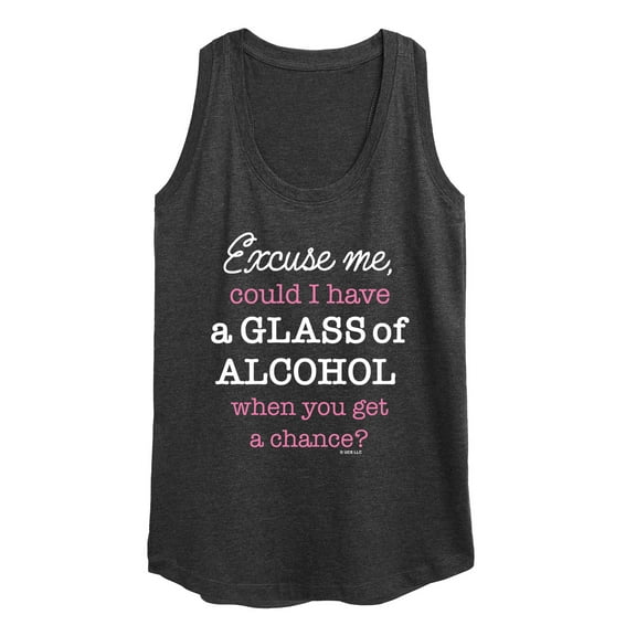 Bridesmaids - Excuse Me, Glass Of Alcohol - Women's Racerback Tank Top