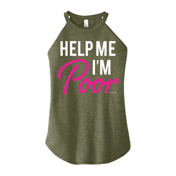 Bridesmaids - Help Me I'm Poor - Juniors High Neck Tank Top