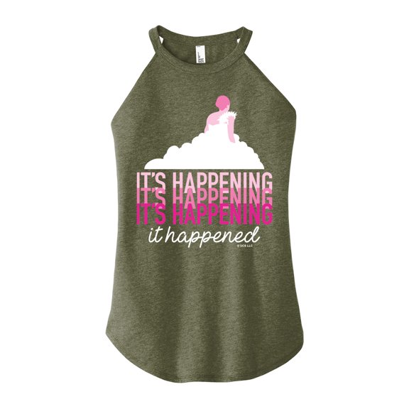 Bridesmaids - It's Happening, It Happened - Juniors High Neck Tank Top