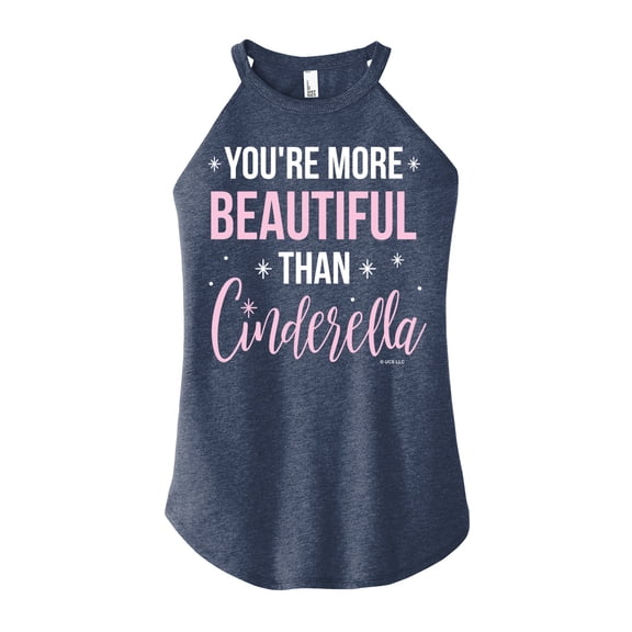 Bridesmaids - More Beautiful Than Cinderella - Juniors High Neck Tank Top