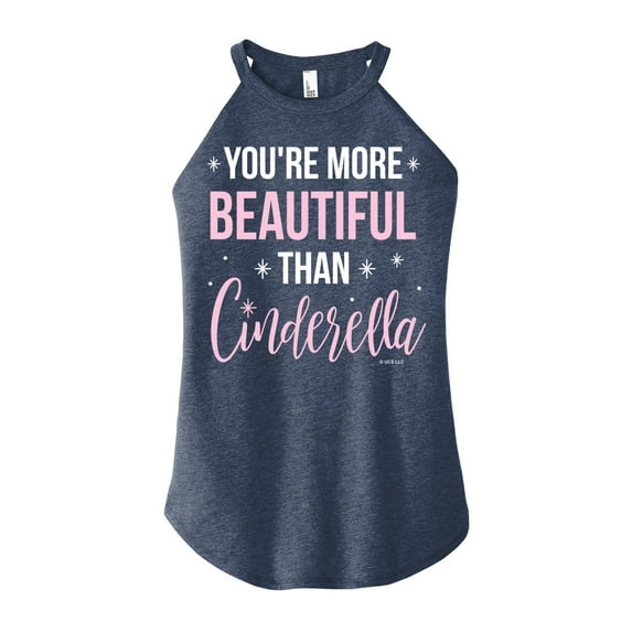 Bridesmaids - More Beautiful Than Cinderella - Juniors High Neck Tank Top