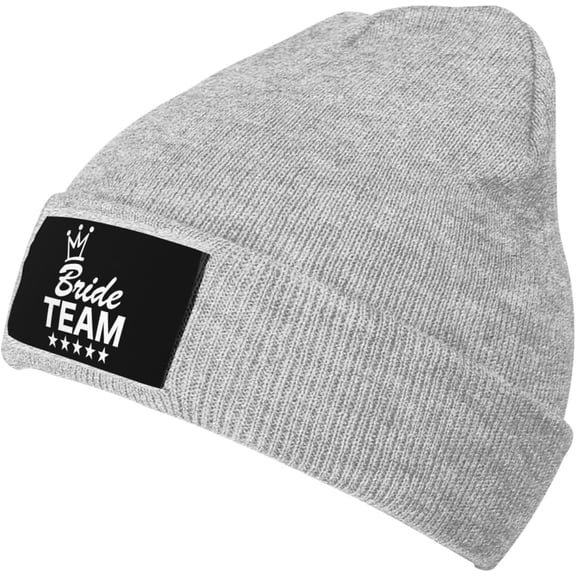 Bridesman Bachlorette Bachelor Party Winter Beanie Hat Men WomenBlack Knit Slouchy Beanies Skull Warm Cap