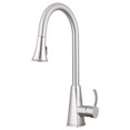 thumbnail image 1 of Bridgdport Pull-Down Kitchen Faucet by Pacific Bay - Brushed Satin Nickel, 1 of 11