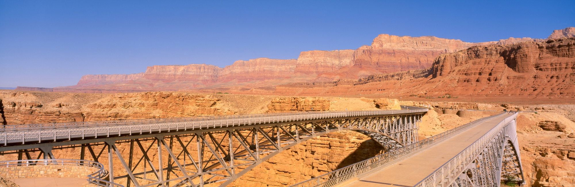 Bridge Across the Colorado River Lees Ferry Marble Canyon Arizona Canvas Art - Panoramic Images (27 x 9)