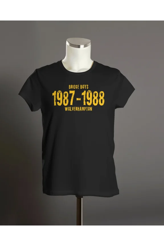 Bridge Boys 1987 - 1988 T Shirt | Wolverhampton Hooligans Molineux Gold Subway