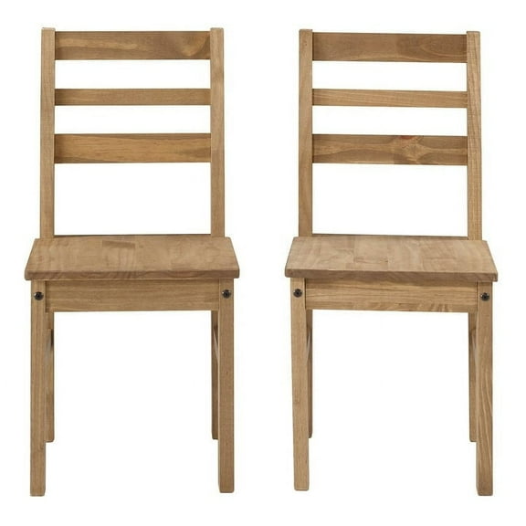 Bridge Brazil Corrona Collection Solid Wood Dining Chair (Set of 2) Brown
