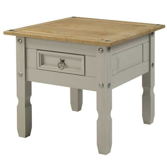 Bridge Brazil Side Table Corona | Furniture Dash Gray wash color.