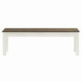 thumbnail image 1 of Wood Bench White Distressed | Furniture Dash CADB109, 1 of 5