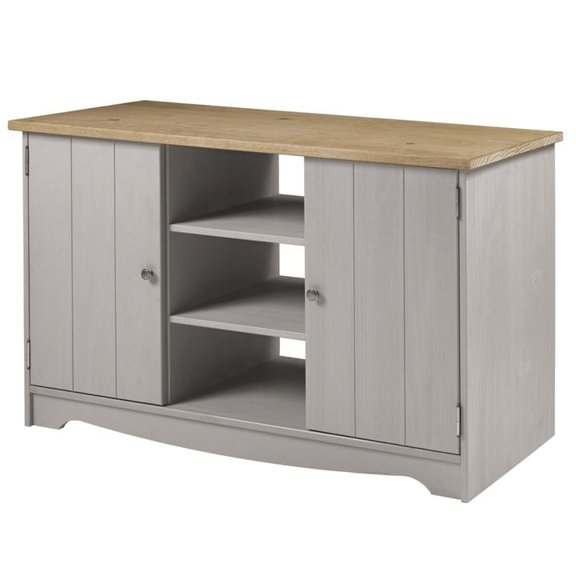 Bridge Brazil Wood Buffet Sideboard Corona Gray | Furniture Dash Gray wash stain, top in antique brown stain.