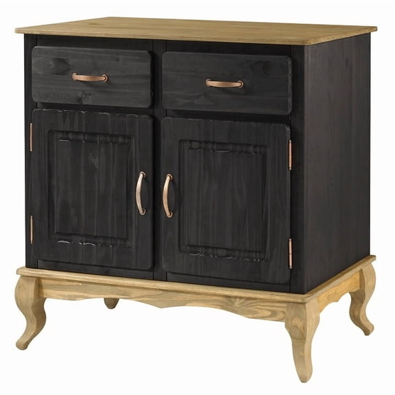 Bridge Brazil Wood Buffet Sideboard Green | Furniture Dash Black color wax.