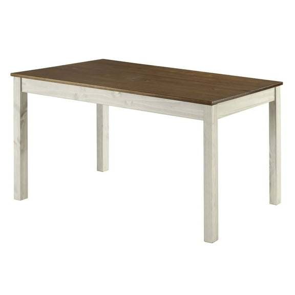 Wood Dining Table White Distressed | Furniture Dash CADBTB6