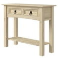 thumbnail image 1 of Bridge Brazil Wood Hall Table Console 2 Drawers Corona | Furniture Dash - N/A Unpainted DIY product. N/A, 1 of 5
