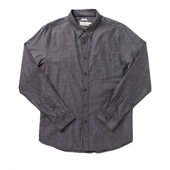 Bridge & Burn Men's Sutton Slim Fit Long Sleeve Shirt (Navy, Large)