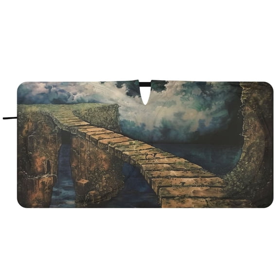 Bridge Car Windshield Sun Shade Foldable Front Window Shades Cover Sun Visor Shield Block