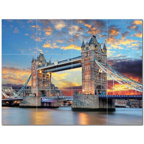Bridge Ceramic Tile Mural Kitchen Backsplash Bathroom Shower 400224-XL43