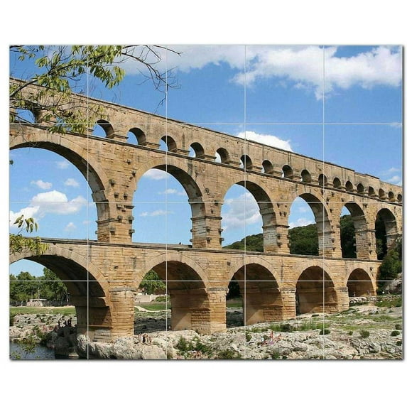 Bridge Ceramic Tile Mural Kitchen Backsplash Bathroom Shower, 400239-M54