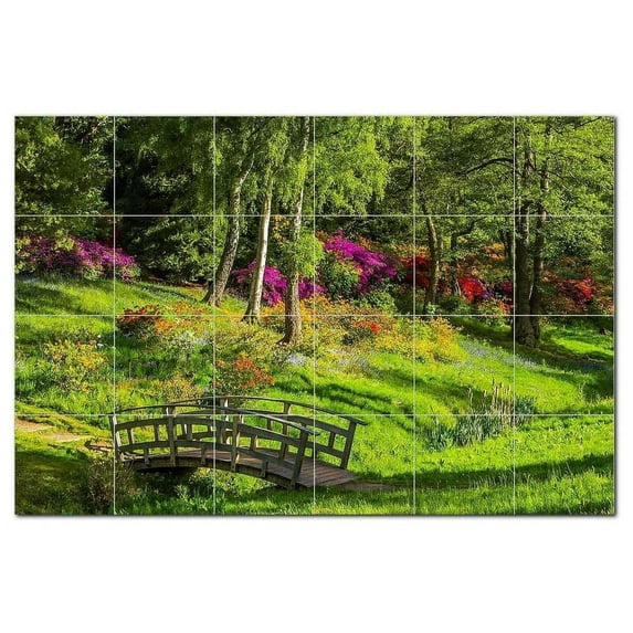 Bridge Ceramic Tile Mural Kitchen Backsplash Bathroom Shower, 400253-L64