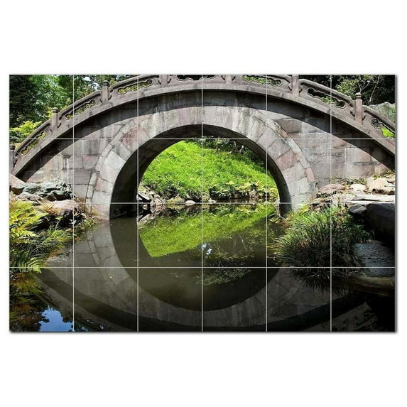 Bridge Ceramic Tile Mural Kitchen Backsplash Bathroom Shower, 400260-S64