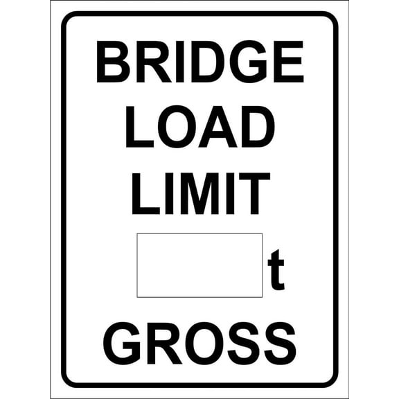 Bridge Load Limit Sign Metal Tin Sign Caution Danger Safety Security Warning Notice Signs