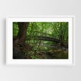thumbnail image 1 of Bridge over Minnehaha Creek, near 32rd Avenue. - Minneapolis Minnesota Photography Bridge Woodland Nature Forest Scenic Wilderness White Framed Wall Art Print 24 x 36 inches, 1 of 3