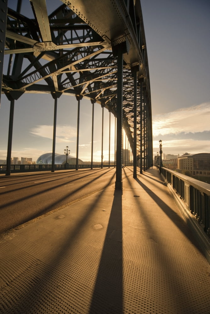 Bridge Newcastle Upon Tyne Tyne And Wear England Canvas Art - John Short Design Pics (24 x 38)