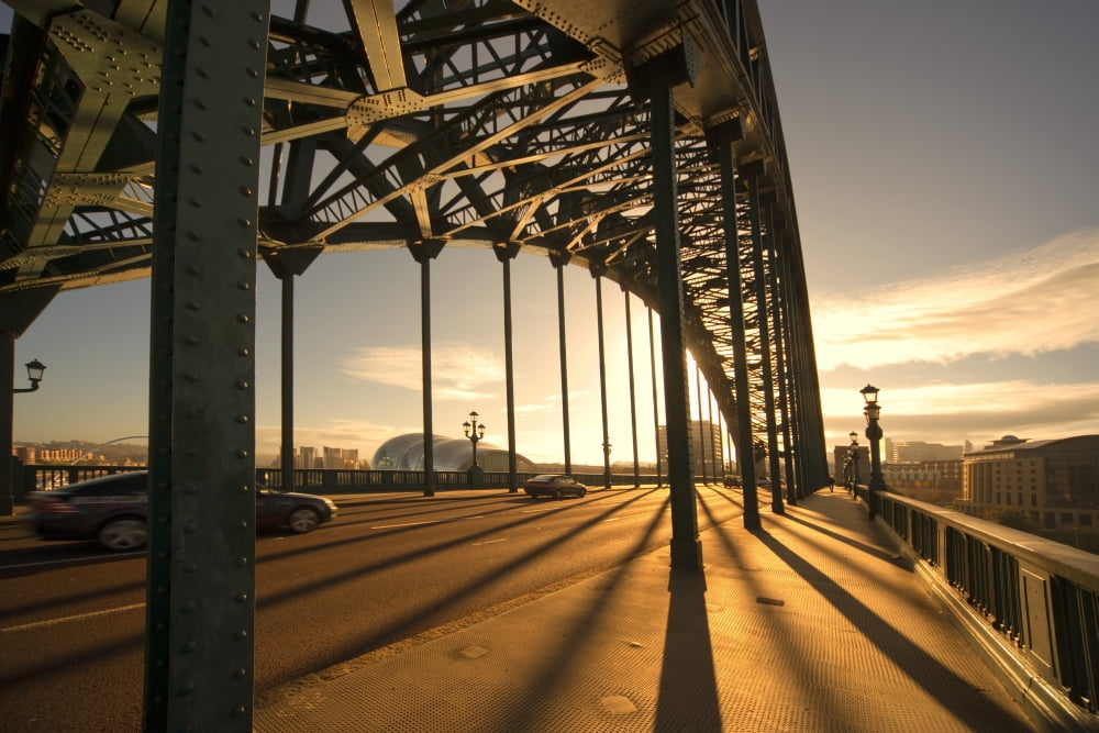 Bridge Newcastle Upon Tyne Tyne And Wear England Canvas Art - John Short Design Pics (38 x 24)