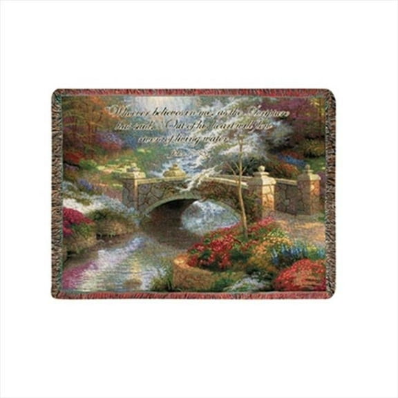 Bridge Of Hope Tapestry Throw Blanket Fashionable Jacquard Woven 60 X 50 in.