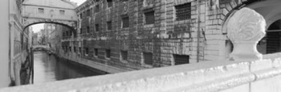 Bridge Over A Canal Bridge Of Sighs Venice Italy Canvas Art - Panoramic Images (36 x 12)