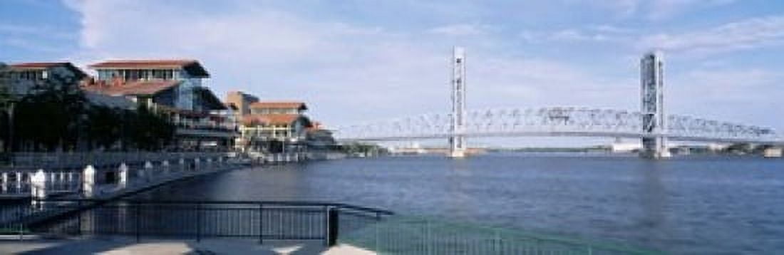 Bridge Over A River Main Street St Johns River Jacksonville Florida USA Canvas Art - Panoramic Images (18 x 6)