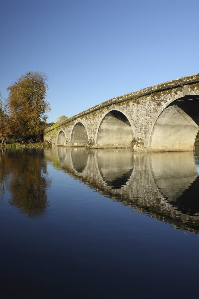 Bridge Over River Nore Bennettsbridge County Kilkenny Ireland Canvas Art - Trish Punch Design Pics (12 x 19)