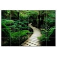 thumbnail image 1 of Bridge Photo Ceramic Tile Mural Kitchen Backsplash Bathroom Shower, 404245-XL64, 1 of 3