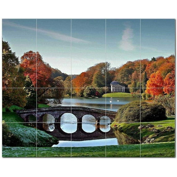 Bridge Photo Ceramic Tile Mural Kitchen Backsplash Bathroom Shower, 404254-S54