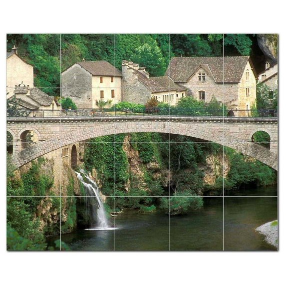 Bridge Photo Ceramic Tile Mural Kitchen Backsplash Bathroom Shower, 404259-M54