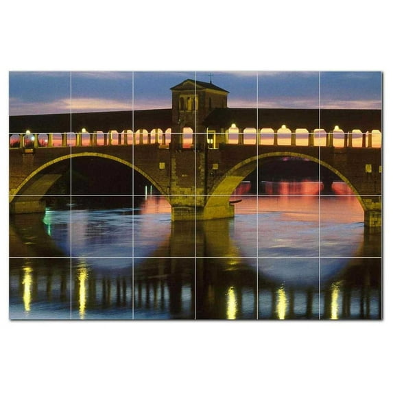 Bridge Picture Ceramic Tile Mural Kitchen Backsplash Bathroom Shower, 404311-L64