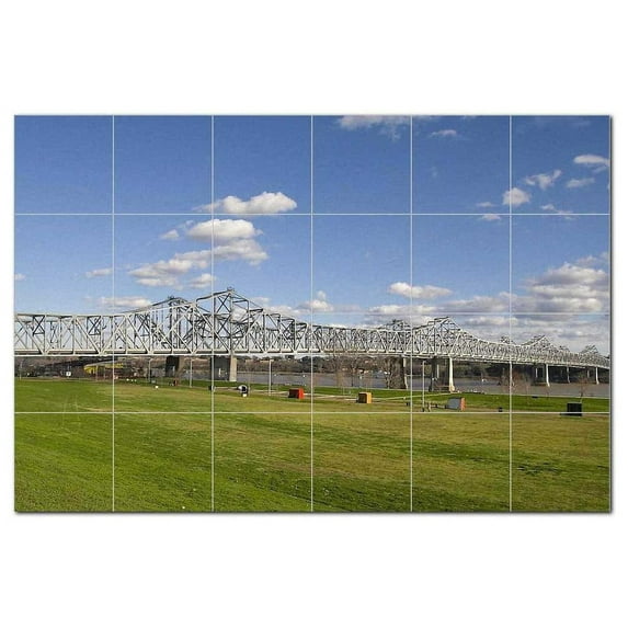 Bridge Picture Ceramic Tile Mural Kitchen Backsplash Bathroom Shower, 404315-M64