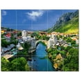thumbnail image 1 of Bridge Picture Ceramic Tile Mural Kitchen Backsplash Bathroom Shower, 404345-M54, 1 of 3
