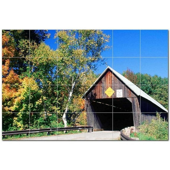 Bridge Picture Ceramic Tile Mural Kitchen Backsplash Bathroom Shower, 404363-S64