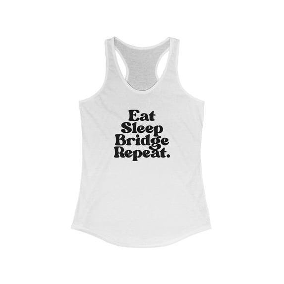 Bridge Player 70s 1970s Tank Top Gifts Shirt Womens Sleeveless