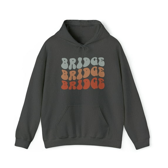 Bridge Player Retro 70s Hoodie, Gifts, Hooded Sweatshirt