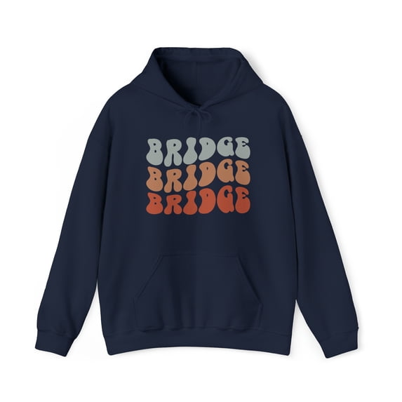 Bridge Player Retro 70s Hoodie, Gifts, Hooded Sweatshirt