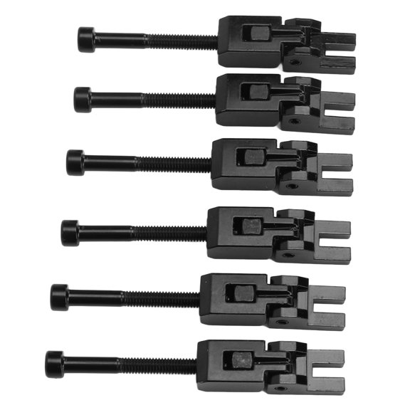 Bridge Saddles, Durable Metal Construction, Enhances Guitar Tone Stability, 6 Piece Set