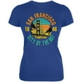 thumbnail image 1 of Bridge San Francisco California Juniors Soft T Shirt Royal SM, 1 of 1