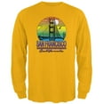 thumbnail image 1 of Bridge San Francisco California Rainbow Gradient Mens Long Sleeve T Shirt Gold LG, 1 of 1