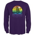 thumbnail image 1 of Bridge San Francisco California Rainbow Gradient Mens Long Sleeve T Shirt Purple X-LG, 1 of 1