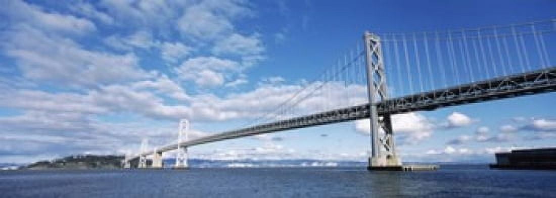 Bridge across a bay Bay Bridge San Francisco Bay San Francisco California USA Canvas Art - Panoramic Images (18 x 7)