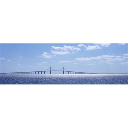 Bridge across a bay Sunshine Skyway Bridge Tampa Bay Florida USA Poster Print by - 36 x 12