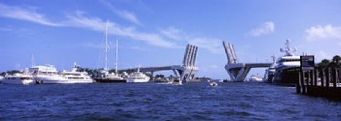 Bridge across a canal Atlantic Intracoastal Waterway Fort Lauderdale Broward County Florida USA Canvas Art - Panoramic Images (18 x 7)